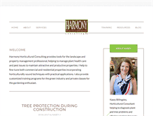 Tablet Screenshot of harmonyhorticulture.com
